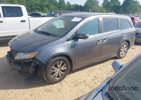 2014 Honda Odyssey Ex-L z USA, uszkodzony, nr VIN 5FNRL5H60EB120068